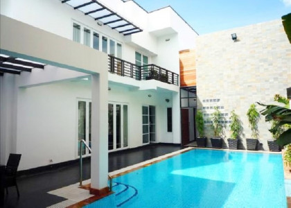 Villa with Pool for Lease in Toul Kork Villa in Phnom Penh Capital