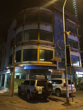 Corner Building  On St. Monivong Building in Phnom Penh Capital