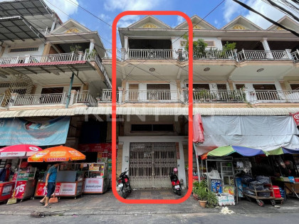 Shop House for Rent close by to Samnang 12 Market Flat in Phnom Penh Capital