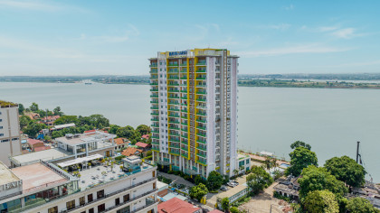 Fully Furnished 2 Bedroom for Rent at Mekong Gardens Condominium in Phnom Penh Capital