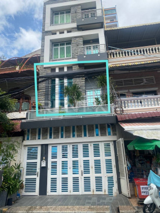 House 1 floor for Rent Near Asea Eoru University,Tuol Kork Flat in Phnom Penh Capital