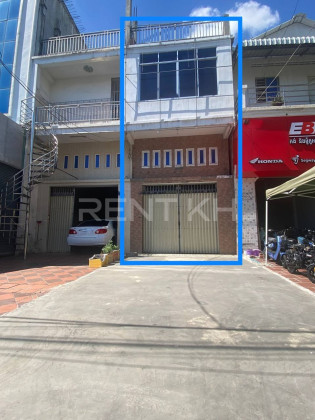 Shop House for Rent​ Near Cambodia-China Friendship Preah Kossamak Hospital Flat in Phnom Penh Capital