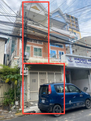 Shop House for Rent Near Asea Eoru University,Tuol Kork Flat in Phnom Penh Capital