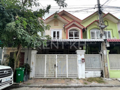 Link House for Rent at Borey Sopheak Mongkoul 6A Flat in Phnom Penh Capital