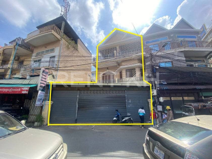 Shop House for Rent near​ Camko Roundabout,Tuol Kork Flat in Phnom Penh Capital