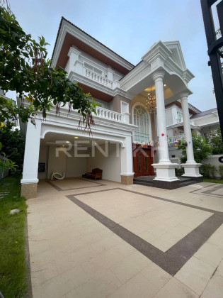 Villa for Rent at Borey Peng Huot 50m Villa in Phnom Penh Capital