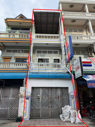 Shop House for Rent at Tuek L'ak Ti Pir, Tuol Kork Flat in Phnom Penh Capital