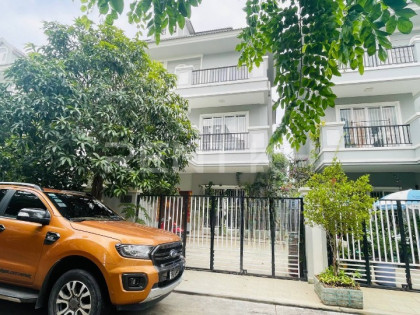 Twin Villa for Rent at Borey Phnom Penh  Thmey Villa in Phnom Penh Capital