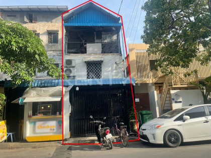 Shophouse for Rent near Indradevi High School,TuolKork Flat in Phnom Penh Capital