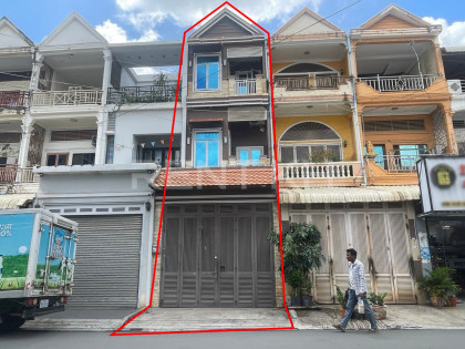 Shophouse for Rent near Indradevi High School,TuolKork Flat in Phnom Penh Capital