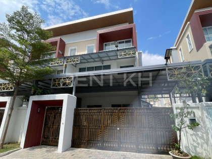 Twin Villa For Rent At Borey Orkide 6A Villa in Phnom Penh Capital