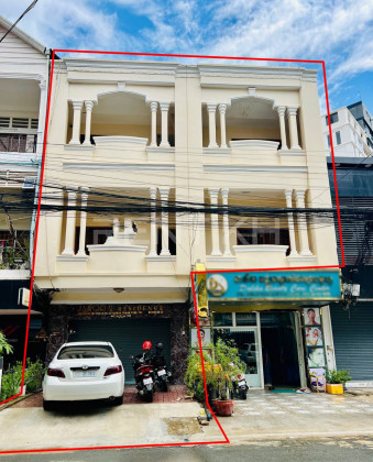 Shop House for Rent near Tuol Kork Market Flat in Phnom Penh Capital