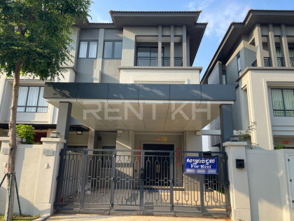Twin Villa for Rent at Borey Chip Mong Land, Grand Phnom Penh City Villa in Phnom Penh Capital