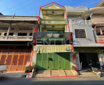 Shophouse for Rent near Depo Market, Toul Kork Flat in Phnom Penh Capital