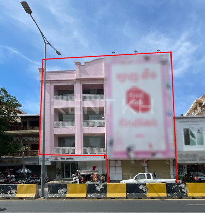 Shop House for Rent at​ near Santhor Mok High School, Tuol Kork Flat in Phnom Penh Capital