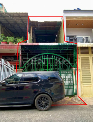 Shophouse for Rent near Toul Tumpung Market (Russian Market) Flat in Phnom Penh Capital