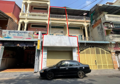 Shophouse for Rent at near Toul Tompong Market Flat in Phnom Penh Capital