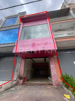 Shophouse for Rent at Tuol Kouk Flat in Phnom Penh Capital