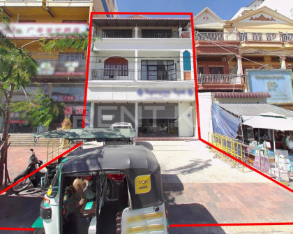 Shophouse for Rent near Cambodia-China Friendship Preah Kossamak Hospital Flat in Phnom Penh Capital