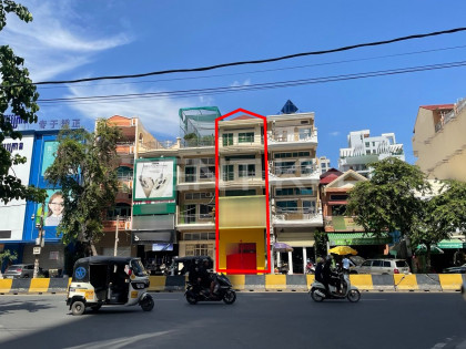 Shophouse for Rent at Sangkat BKK1 Flat in Phnom Penh Capital