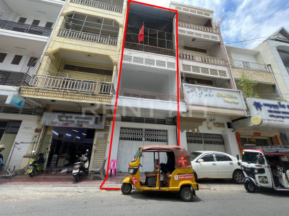 Shophouse for Rent near Bak Touk High School Flat in Phnom Penh Capital