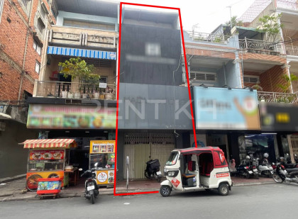 Shophouse for Rent near Bak Touk High School Flat in Phnom Penh Capital